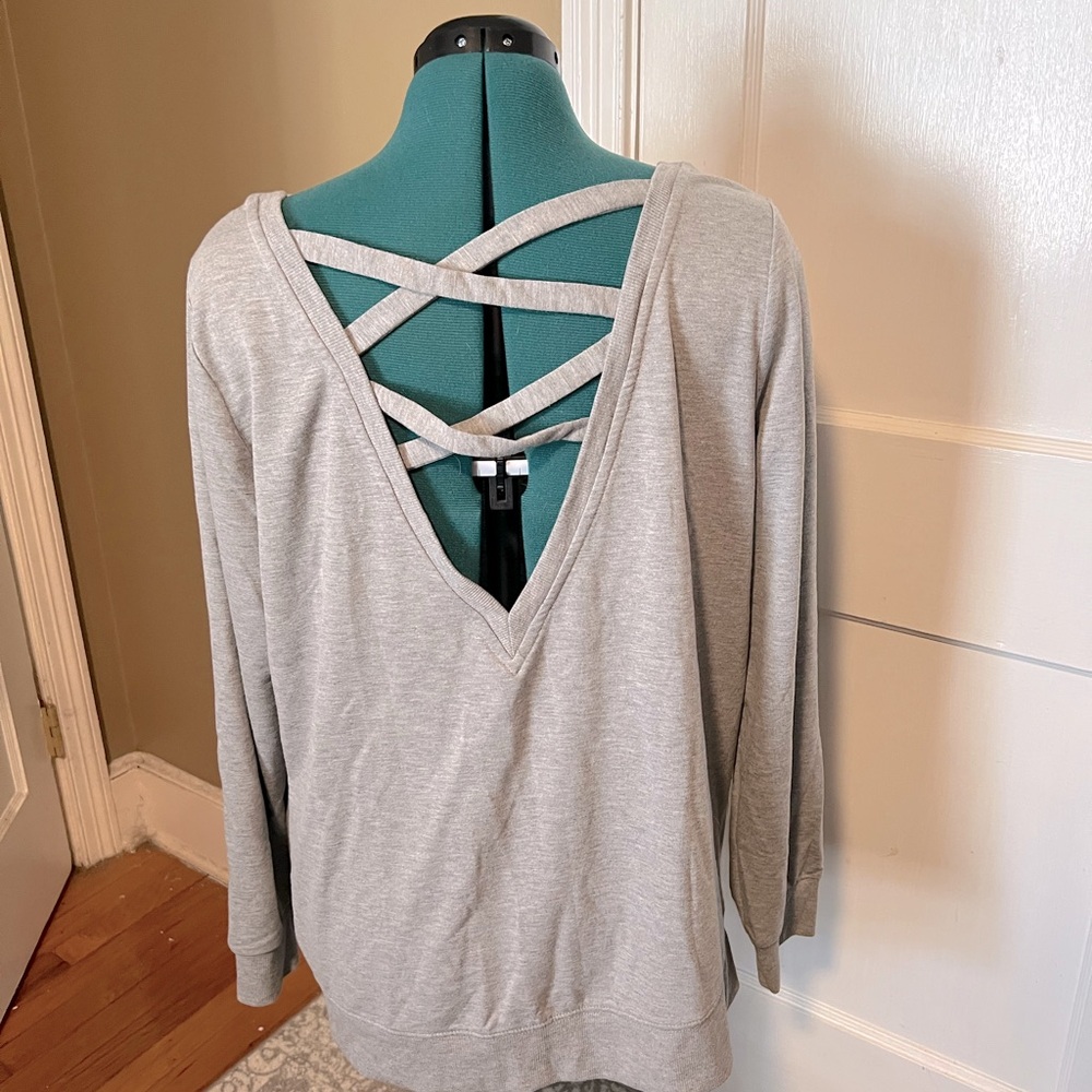 Lightweight Grey Pullover Active Sweater - Plus Size/ Torrid Size 2